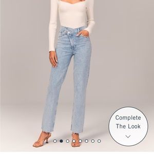 abercrombie high rise 90s straight jean